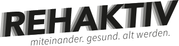 Das Logo im Kreis von Rehaktiv