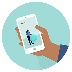 Diese Abbildung zeigt eine Smartphone