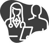 Diese Abbildung zeigt Ärtzin mit Klembrett